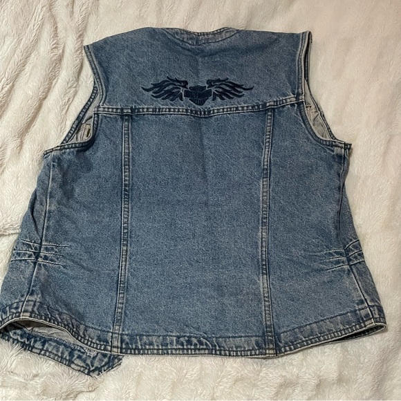 Vintage Harley Davidson denim vest - Picture 3 of 8